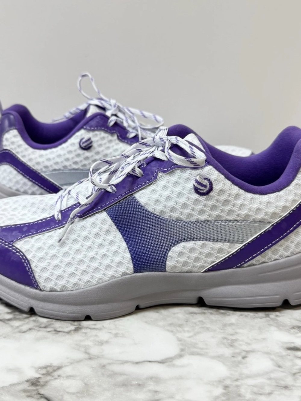 Dr. Comfort, Meghan, White & Purple Athletic Shoes/sneaker, Size 11W, Diabetic